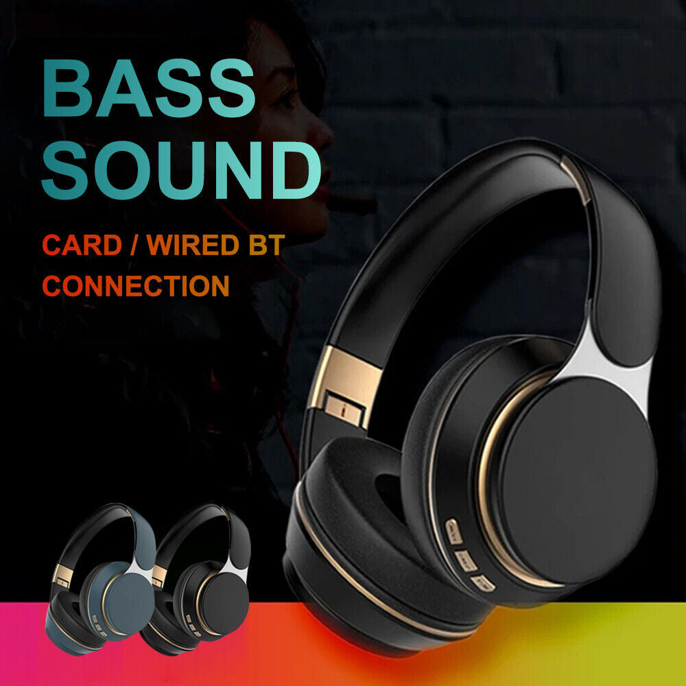 Wireless Bluetooth Headphones with Noise Cancelling Over-Ear Stereo Earphones
