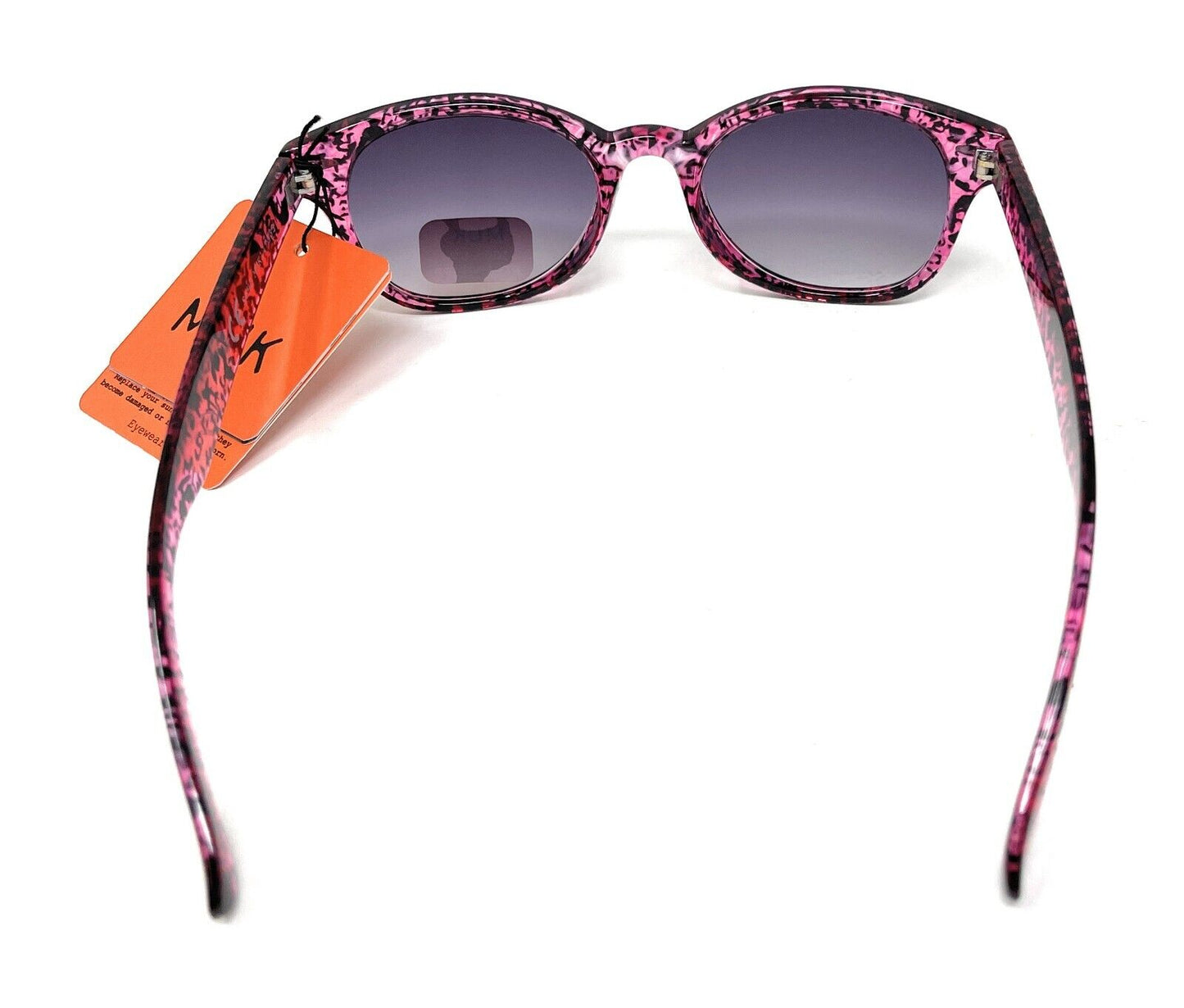 MUK Sunglasses Women'S Fashion Pink Purple Animal Print Frame 100% UVA UVB 7833