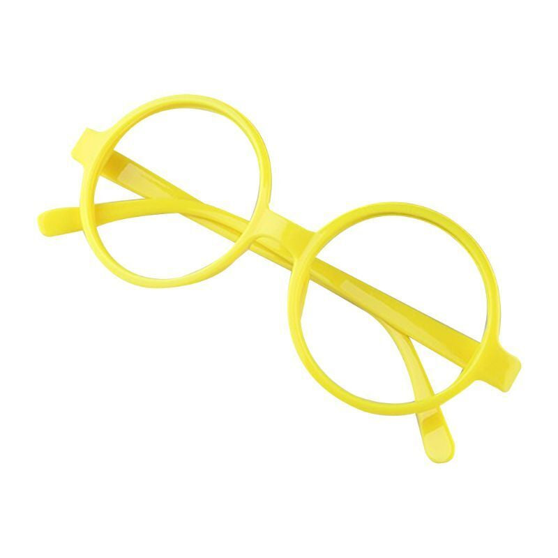 Retro Nerd Style Cute Baby round Glasses Frame No Lenses Candy Color Plastic
