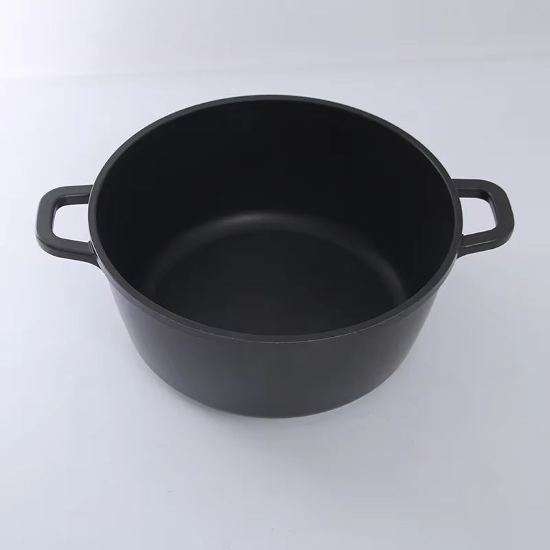 Japanese-Style Aluminum Non-Stick Multi-Function Soup Pot with Glass Lid (20cm/22cm/24cm)