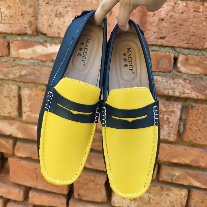 Italian Style Men’s Leather Loafers – Casual, Formal & Comfortable Driving Moccasins