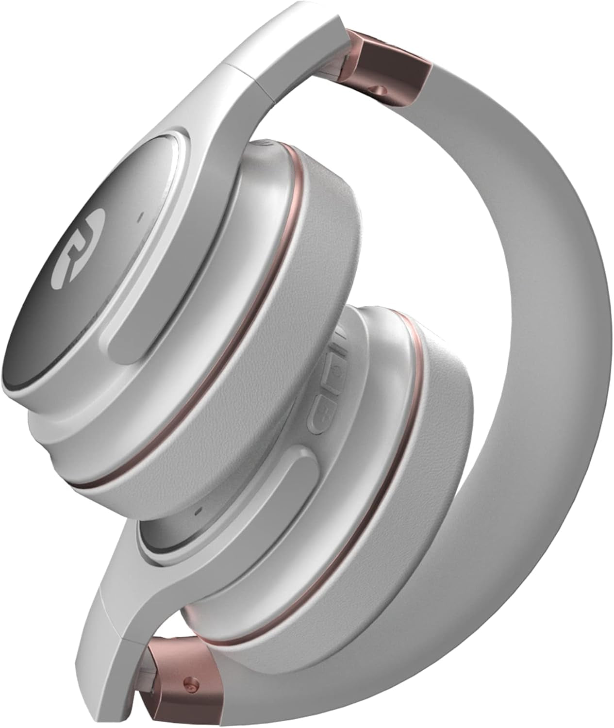 Everyday Wireless Bluetooth over Ear Headphones, with Active Noise Cancelling, Awareness Mode and Built in Microphone, IPX 4(Rose Gold)