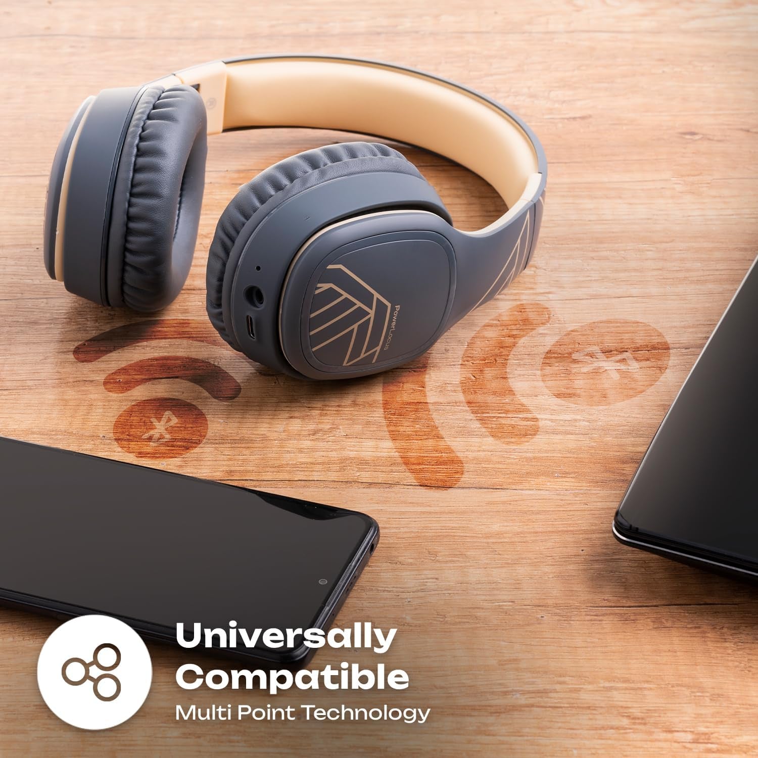 Wireless Headphones over Ear, Bluetooth Headphones over Ear, 50 Hours Playtime, Foldable Headphones with Built-In Microphone, Hi-Fi Stereo, Lightweight and Wired Mode for Phone Travel PC