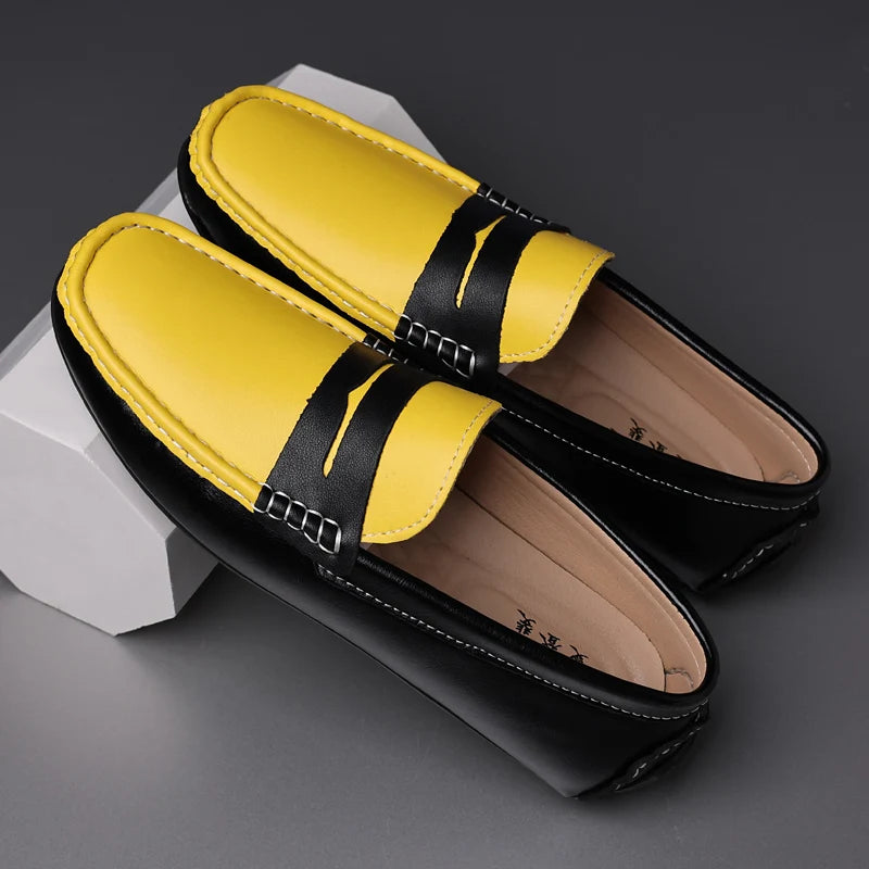 Italian Style Men’s Leather Loafers – Casual, Formal & Comfortable Driving Moccasins