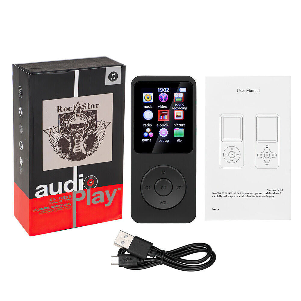 Support 128GB Bluetooth MP4/MP3 Lossless Music Player FM Radio Recorder Sport
