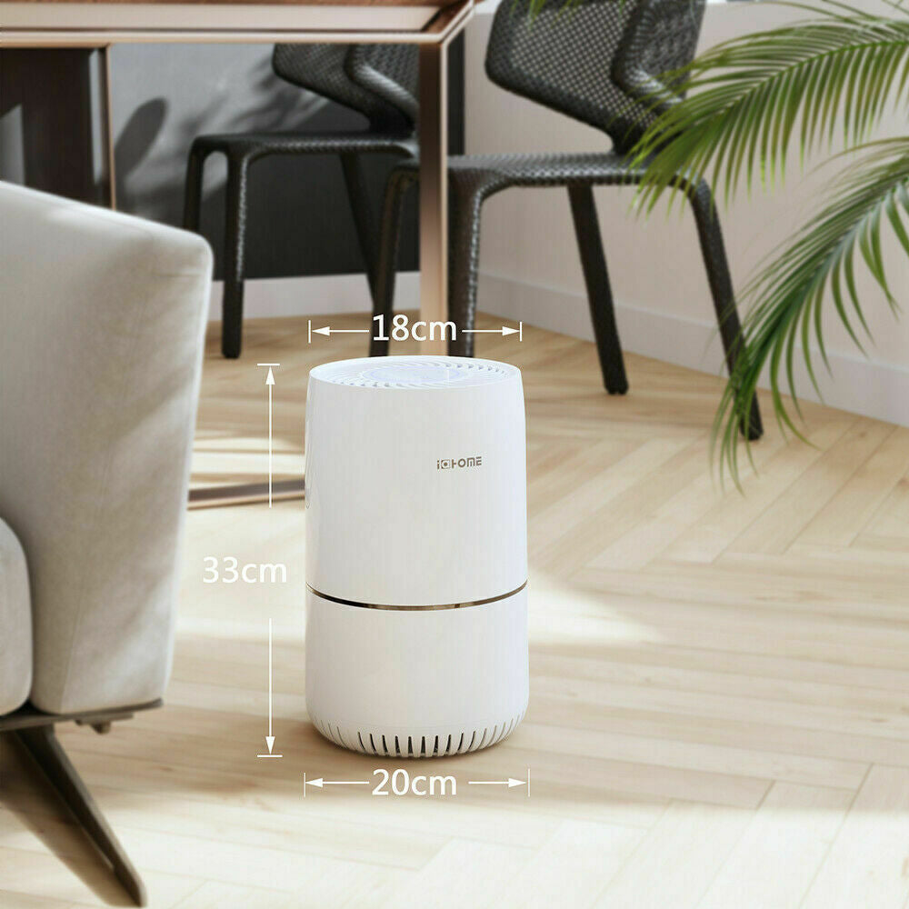 Air Purifier with HEPA & Active Carbon Filter Home Air Cleaner Noise Reduction