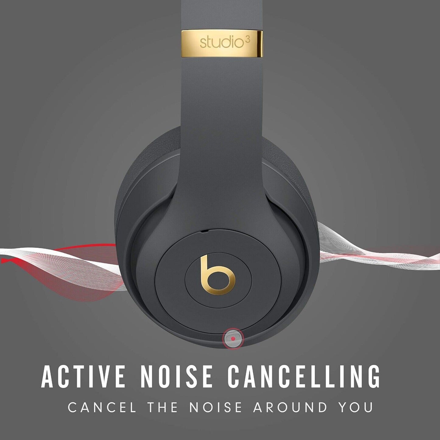 Apple Beats Studio3 Wireless Noise Cancelling Over-Ear Headphones - Shadow Grey