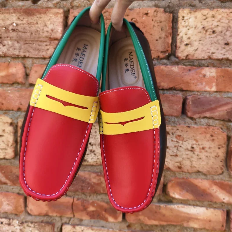 Italian Style Men’s Leather Loafers – Casual, Formal & Comfortable Driving Moccasins