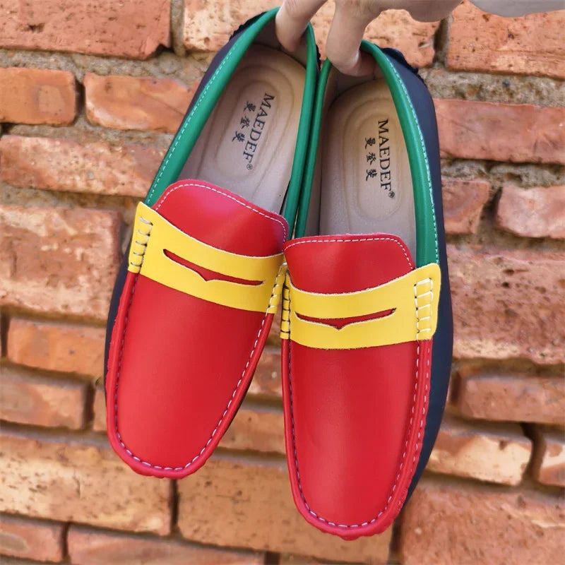 Italian Style Men’s Leather Loafers – Casual, Formal & Comfortable Driving Moccasins