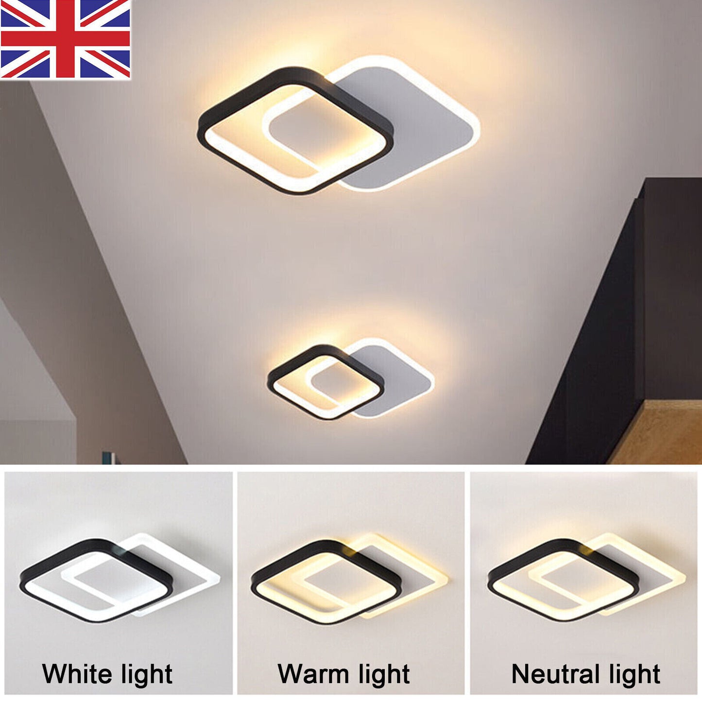 Modern LED Lamp Ceiling Light Chandelier Living Room Bedroom Pendant Wall Lights