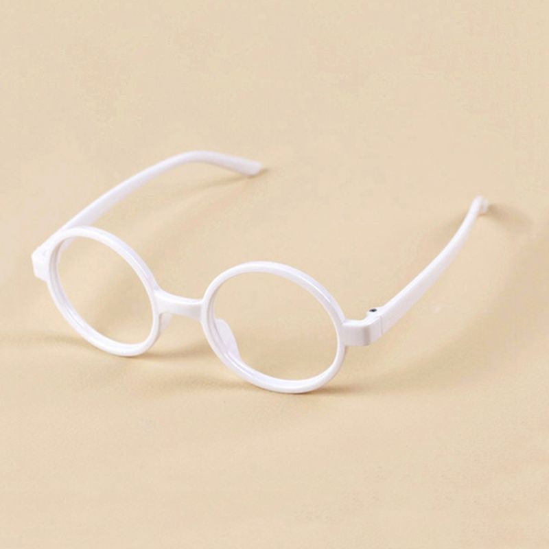 Retro Nerd Style Cute Baby round Glasses Frame No Lenses Candy Color Plastic