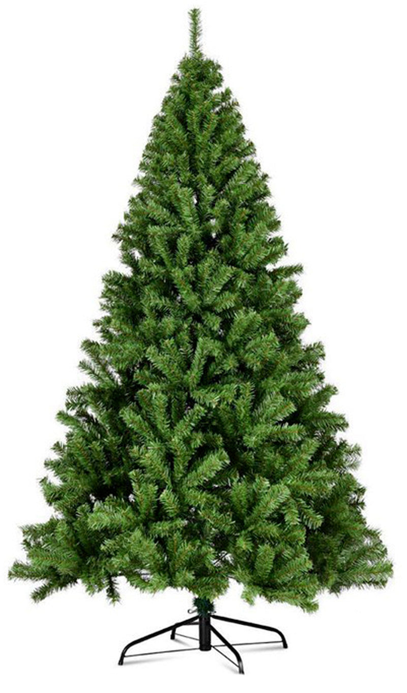 CHRISTMAS TREE with STAND BUSHY ARTIFICIAL TRADITIONAL XMAS TREE 5FT 6FT 7FT NEW