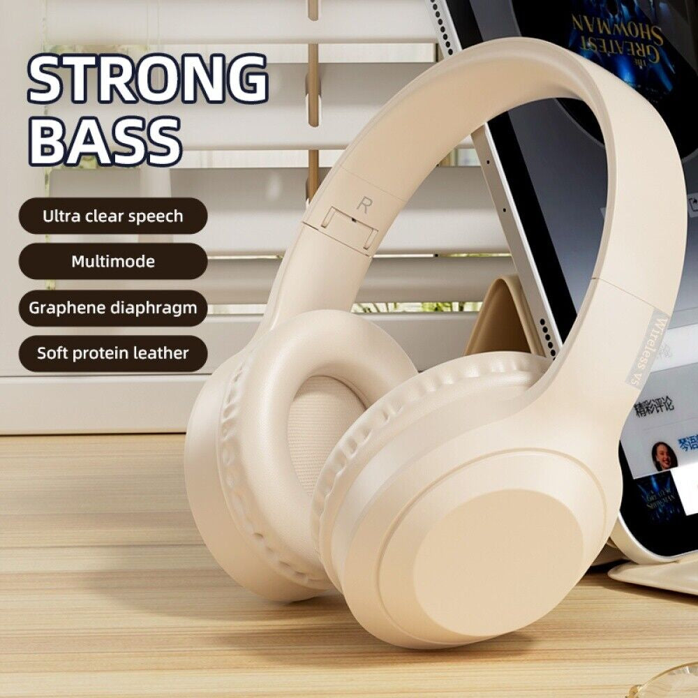 Wireless Bluetooth Headphones with Noise Cancelling Over-Ear Earphones 5.1
