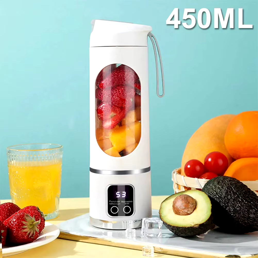 Portable 12-Blade Electric Juicer Cup – The Ultimate On-the-Go Blender