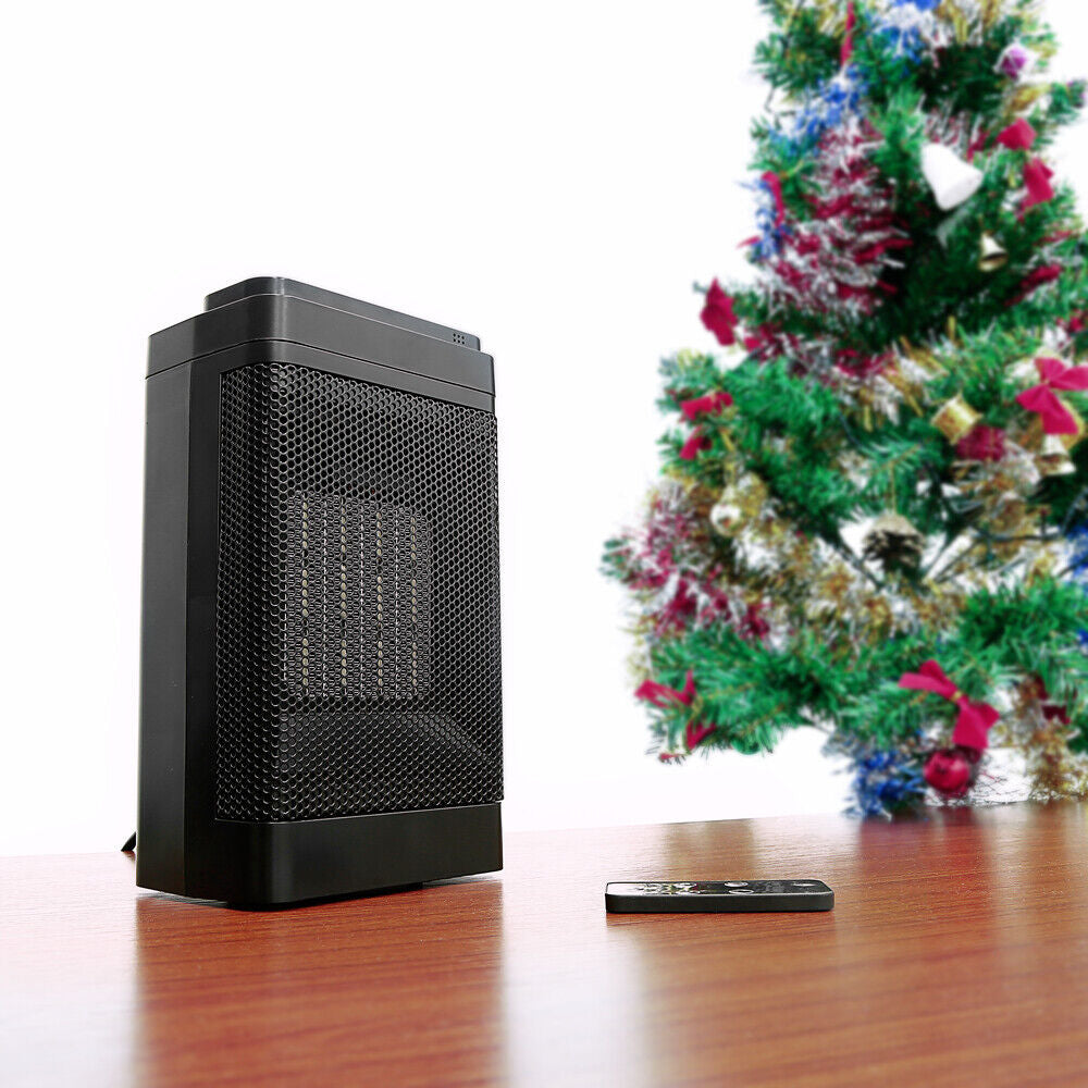 Electric Ceramic Space Heater 1500W with Remote, Timer, and Safety Features – PTC Technology