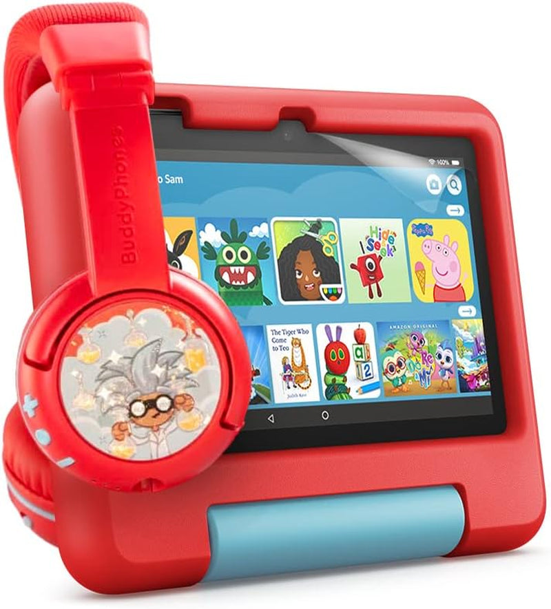 Fire 7 Kids Tablet | 7" Display, Ages 3–7, 32 GB, Red