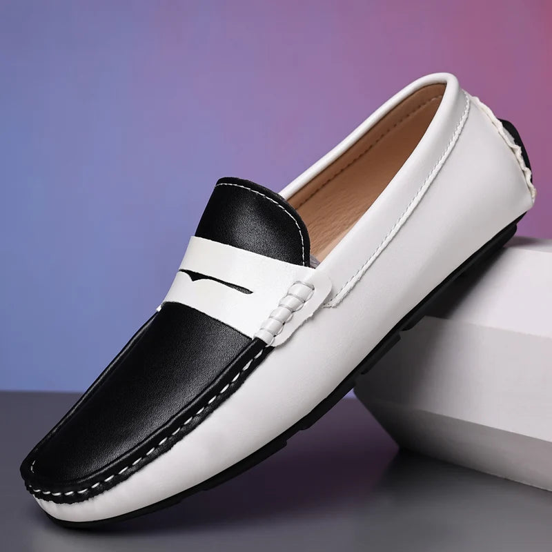 Italian Style Men’s Leather Loafers – Casual, Formal & Comfortable Driving Moccasins