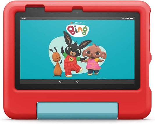 Fire 7 Kids Tablet | 7" Display, Ages 3–7, 32 GB, Red