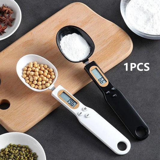 Precision Electronic Kitchen Scale - 500g/0.1g Digital Spoon Scale with LCD Display for Accurate Measuring of Food, Flour, Milk, Coffee, and More