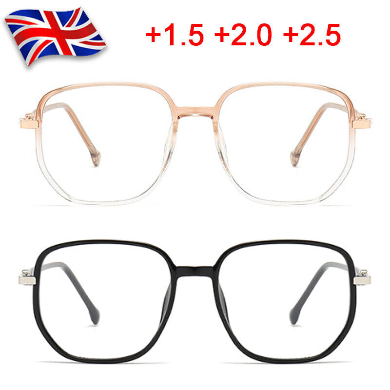 Large Frame Oversized Retro Fashion Reading Glasses Men Women