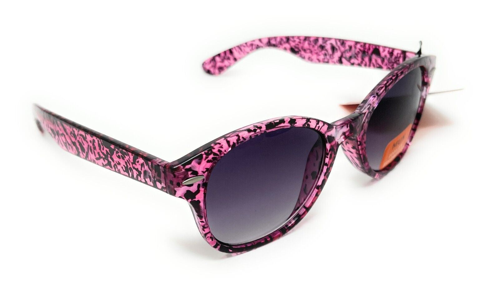 MUK Sunglasses Women'S Fashion Pink Purple Animal Print Frame 100% UVA UVB 7833
