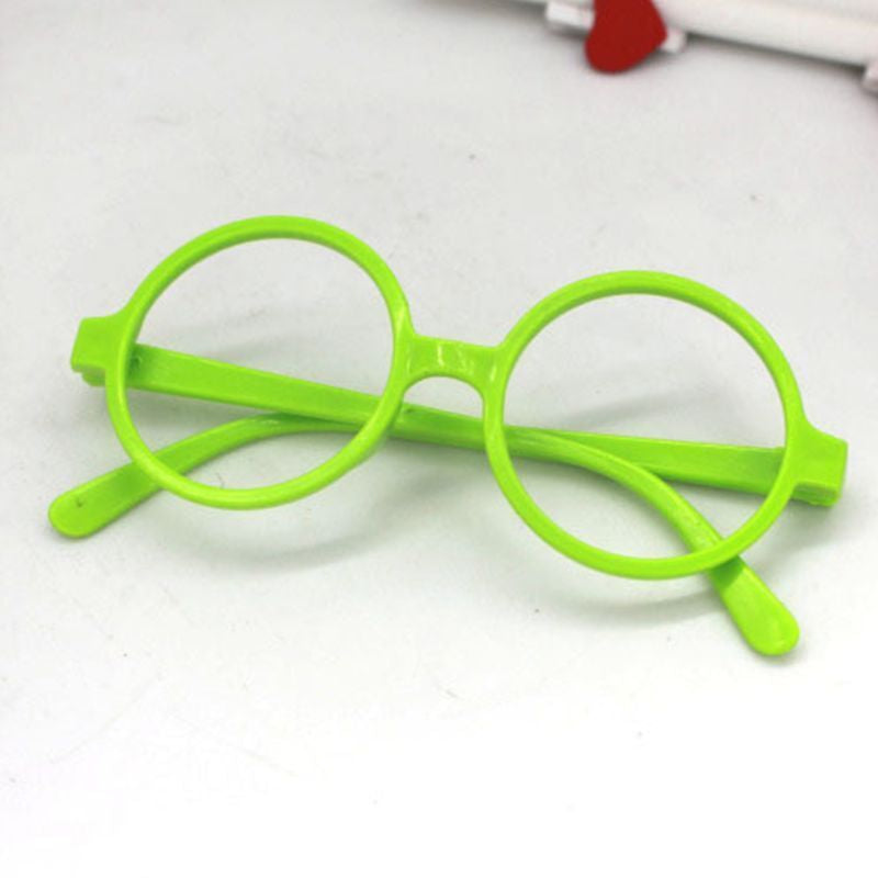Retro Nerd Style Cute Baby round Glasses Frame No Lenses Candy Color Plastic