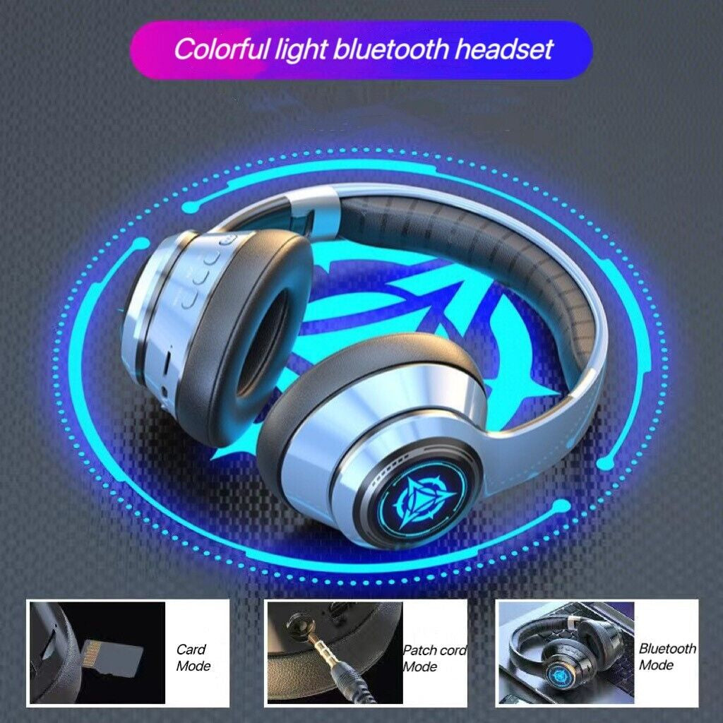 Wireless Bluetooth Headphones with Noise Cancelling Over-Ear Earphones featuring Bluetooth 5.2
