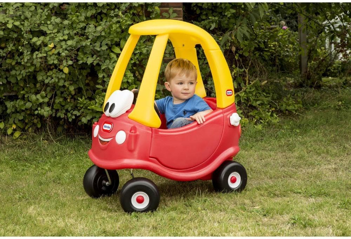 Cozy Coupe Car, Kids Rideon Foot to Floor Slider, Mini Vehicle Push Car with Real Working Horn, Clicking Ignition Switch & Petrol Cap, for Ages 18 Months Plus