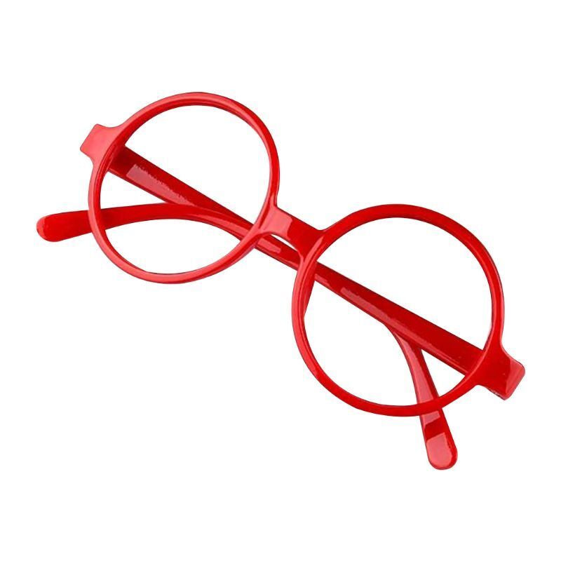 Retro Nerd Style Cute Baby round Glasses Frame No Lenses Candy Color Plastic