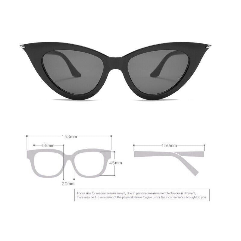 Vintage Retro Cat Eye Sunglasses Womens Fashion Eyewear Shades Eye Glasses