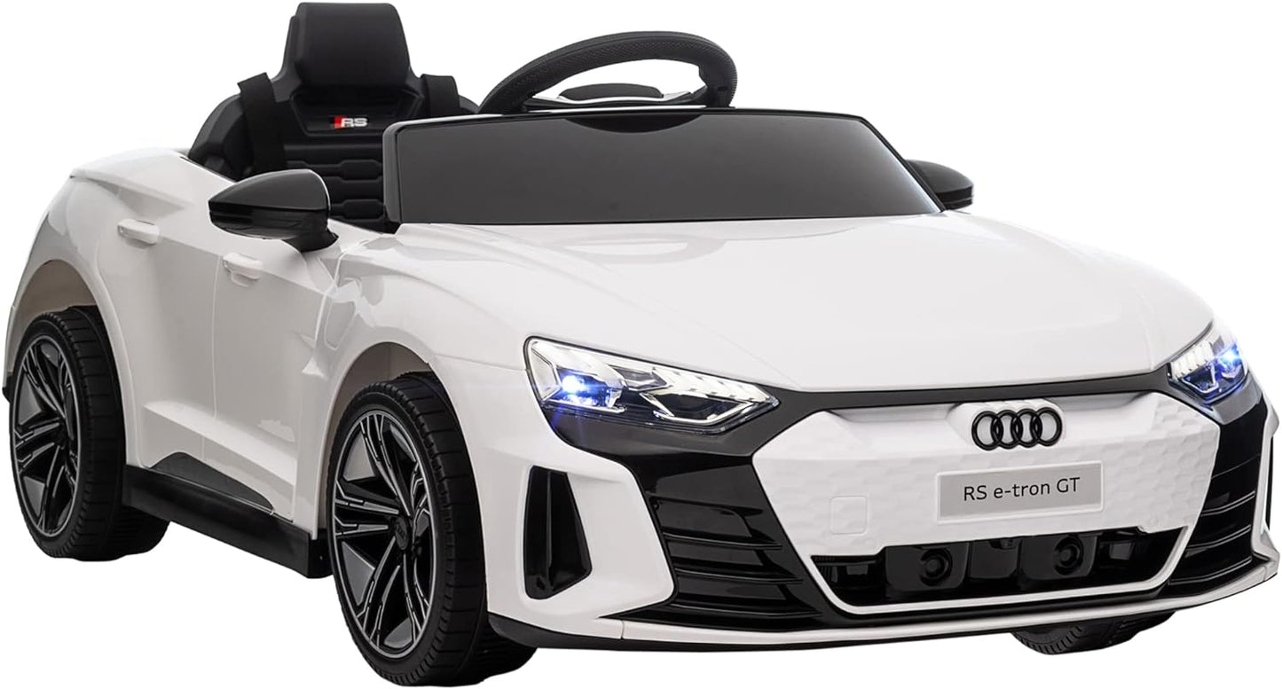 Audi RS E-Tron GT Licensed Electric Cars for Kids Electric Ride-Ons 12V Battery Powered Toy W/Remote Control Music, for 3-5 Years, Red