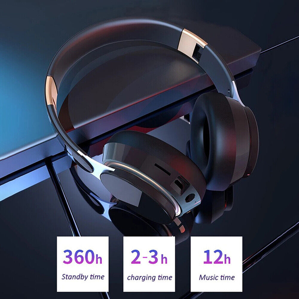 Wireless Bluetooth Headphones with Noise Cancelling Over-Ear Stereo Earphones