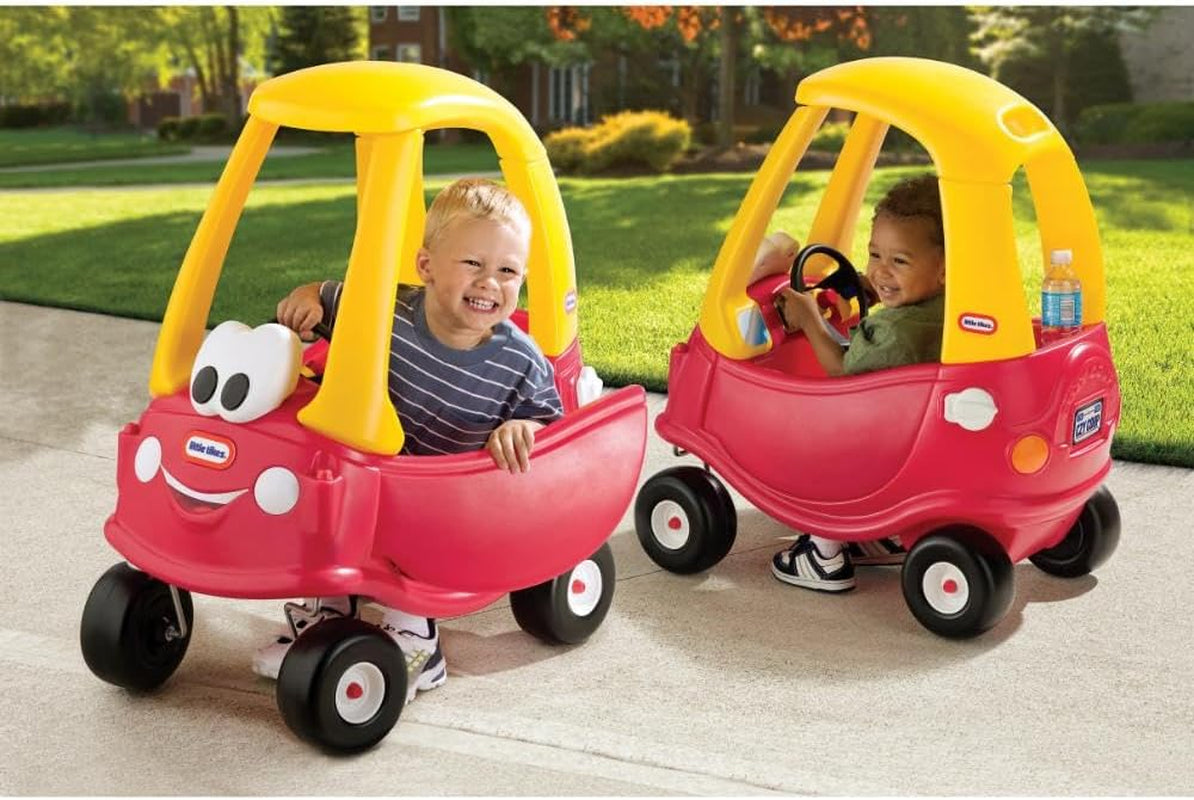Cozy Coupe Car, Kids Rideon Foot to Floor Slider, Mini Vehicle Push Car with Real Working Horn, Clicking Ignition Switch & Petrol Cap, for Ages 18 Months Plus