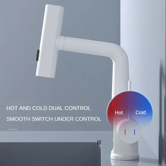 Modern LED Kitchen Faucet – Intelligent Temperature Display & Pull-Out Design