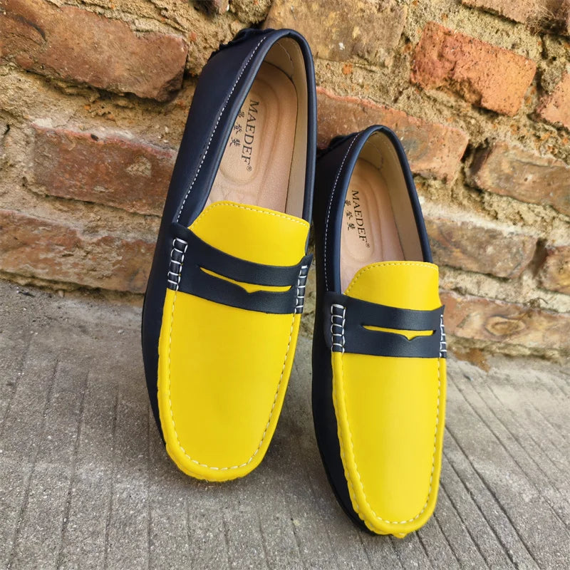 Italian Style Men’s Leather Loafers – Casual, Formal & Comfortable Driving Moccasins