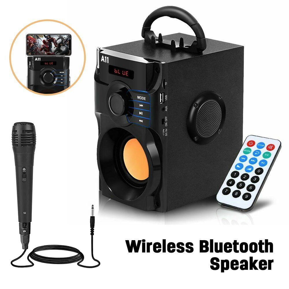 10W Bass Ultra Loud Bluetooth Speakers Portable Wireless Indoor Outdoor FM Radio