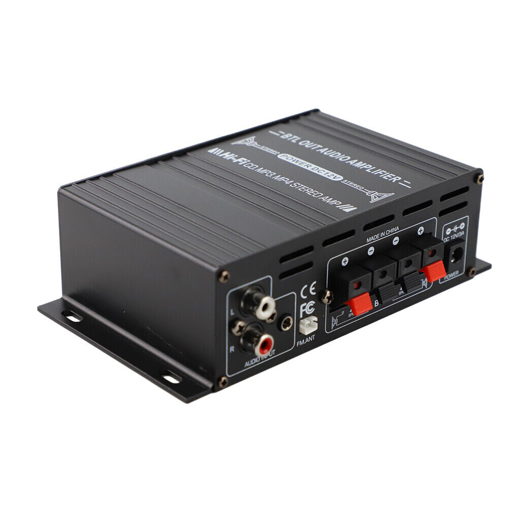 Mini Bluetooth Digital Power Amplifier USB Music Player FM Stereo Audio AMP