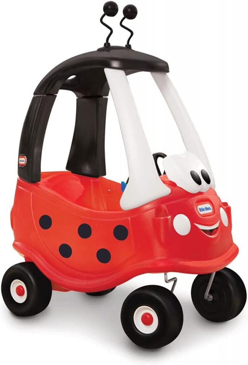 Cozy Coupe Car, Kids Rideon Foot to Floor Slider, Mini Vehicle Push Car with Real Working Horn, Clicking Ignition Switch & Petrol Cap, for Ages 18 Months Plus