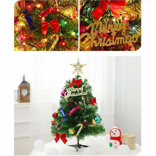 Tabletop Artificial Small Mini Christmas Treeled Lights Ornament