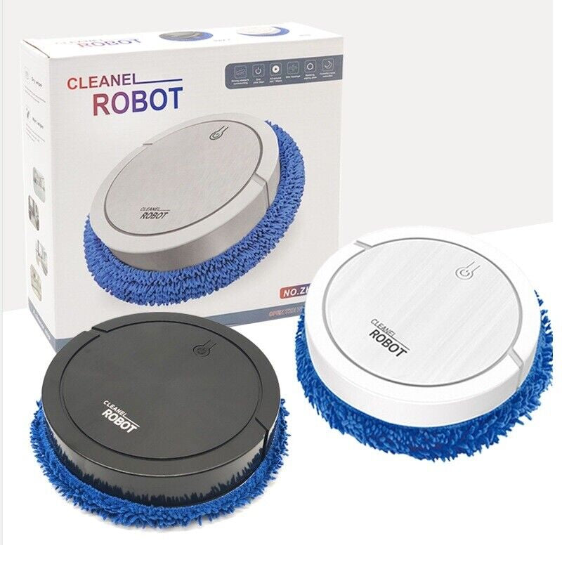 USB Rechargeable Mopping Robot – Quiet, Cordless Dry & Wet Mop for Pet Hair, Hard Floors & Tile Cleaning