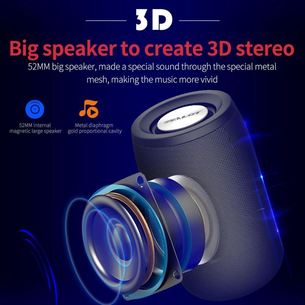 100W Bluetooth Speaker Boom Box High Bass Performance Portable Speaker