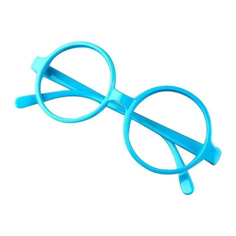 Retro Nerd Style Cute Baby round Glasses Frame No Lenses Candy Color Plastic