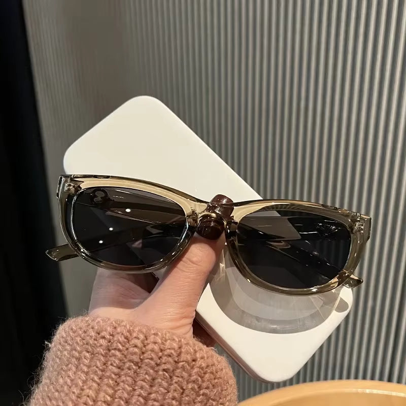 Vintage Small Square Sunglasses for Women & Men β Decorative Letter Fashion Eyewear with UV400 Protection