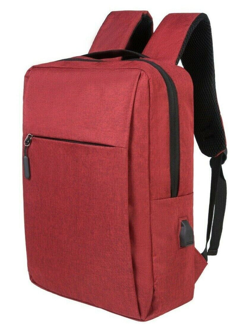 Waterproof Unisex Backpack Bag School Travel Laptop Bags USB Charging Port