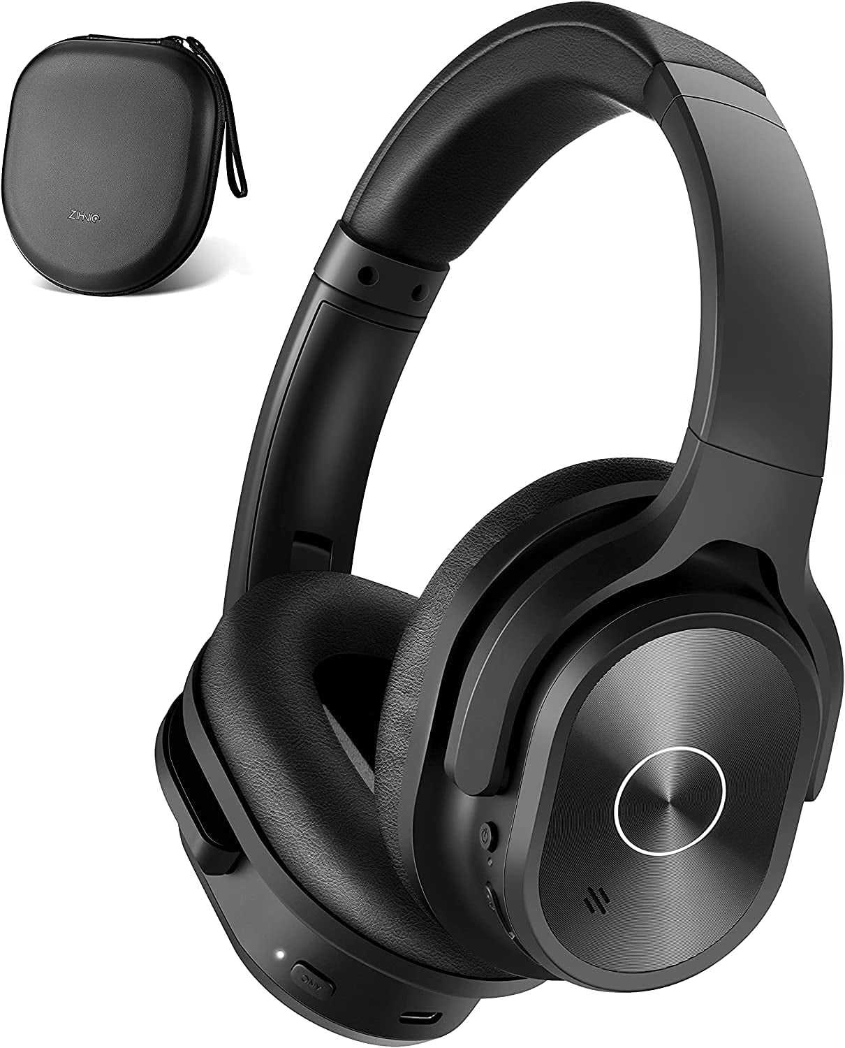 Active Noise Cancelling Headphones, 40H Playtime Wireless Bluetooth Headset with Deep Bass Hi-Fi Stereo Sound,Comfortable Earpads for Travel/Home/Office
