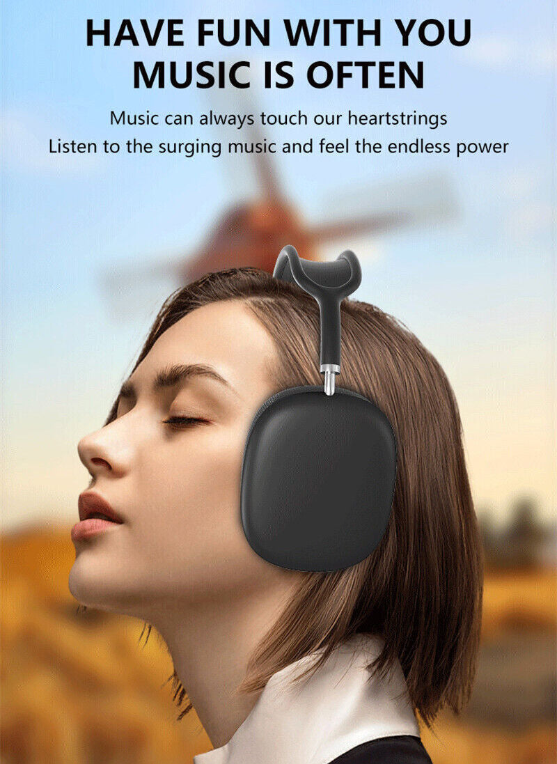 Wireless Bluetooth Headphones with Noise Cancelling Over-Ear Earphones Headset