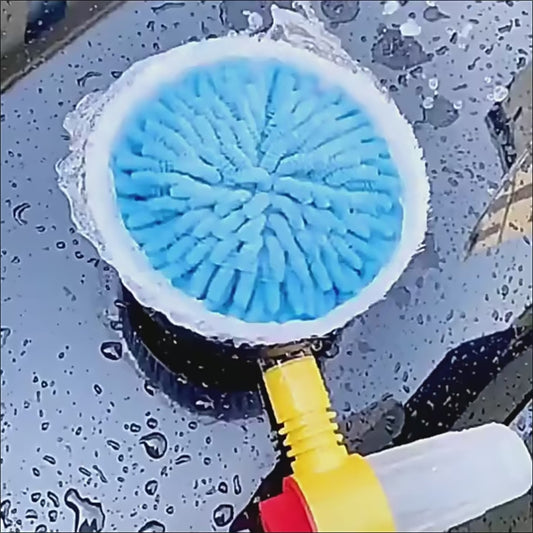 Car Rotary Wash Brush Kit 360 Degree Automatic Rotating Adjustable Dip Wash Brush High Pressure Washer for Vehicle Cleaning
