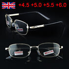 Metal Reading Glasses Highly Presbyopic Lenses Men'S / Ladies +4 - 6 Mag glass (Recommended)