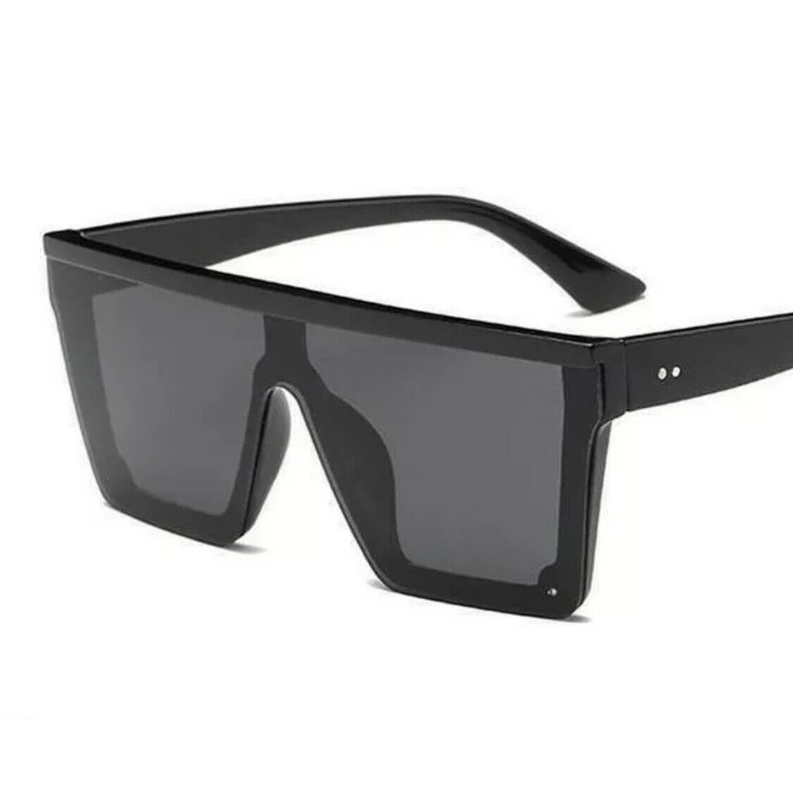 New Style Womens Ladies Sunglasses Square Oversized Luxury Flat Top Blackleopard