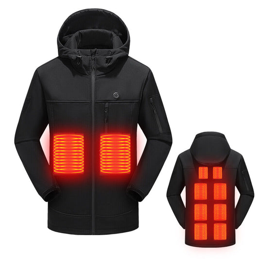 Heated Electric USB Jacket for Men & Women Winter Warm Thermal Coat